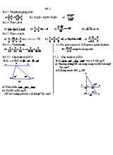 Đề ôn thi học kì môn Toán Lớp 7 - Đề 1